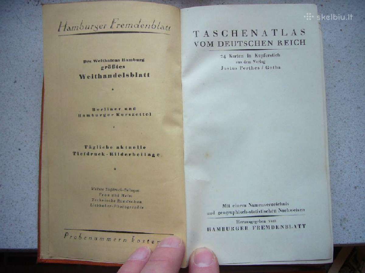 Taschen Atlas vom Deutschen Reich žemėlapiai - nuotraukos Nr. 3