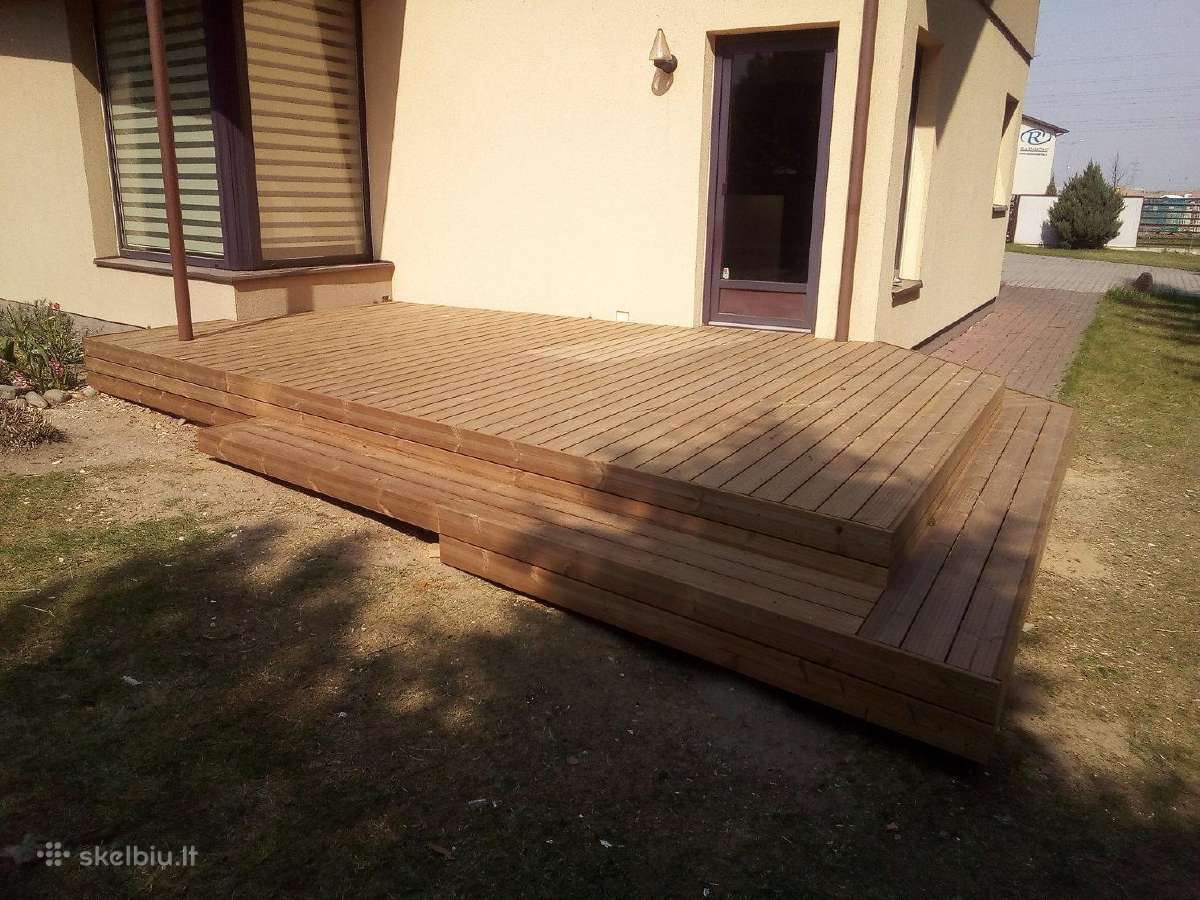 Stoginės . Terasų montavimas.terasos nuo 60 eu/m2 - nuotraukos Nr. 8