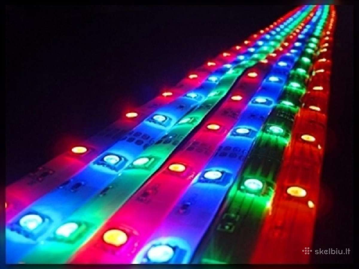 LED juosta 5m atspari drėgmei Rgb su valdymo pultu - nuotraukos Nr. 27