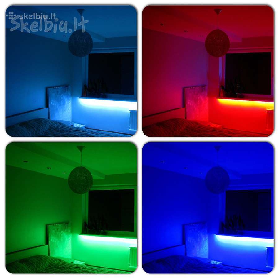 LED juosta 5m atspari drėgmei Rgb su valdymo pultu - nuotraukos Nr. 22