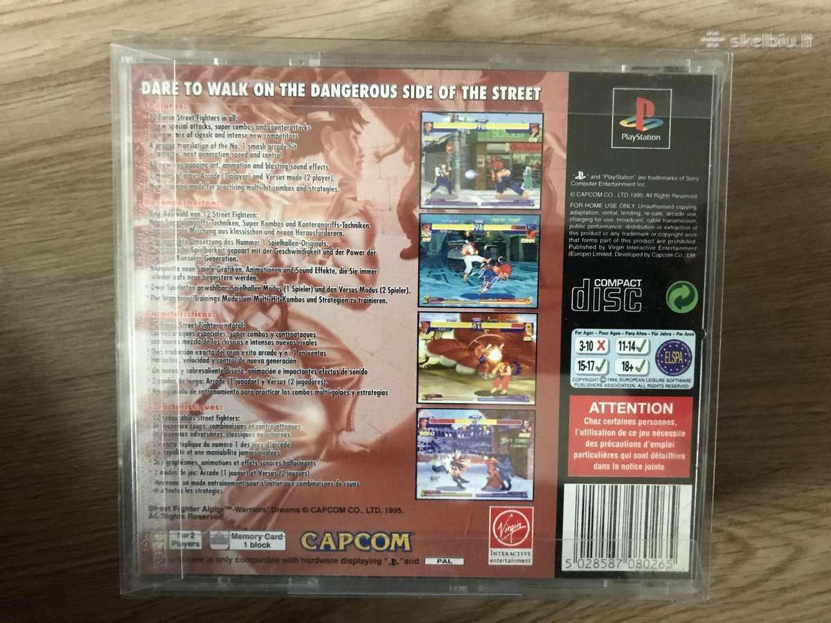 Ps1 Street fighter alpha warriors dreams - nuotraukos Nr. 2