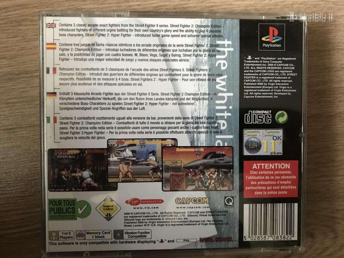 Ps1 Street fighter collection 2, white label. - nuotraukos Nr. 2