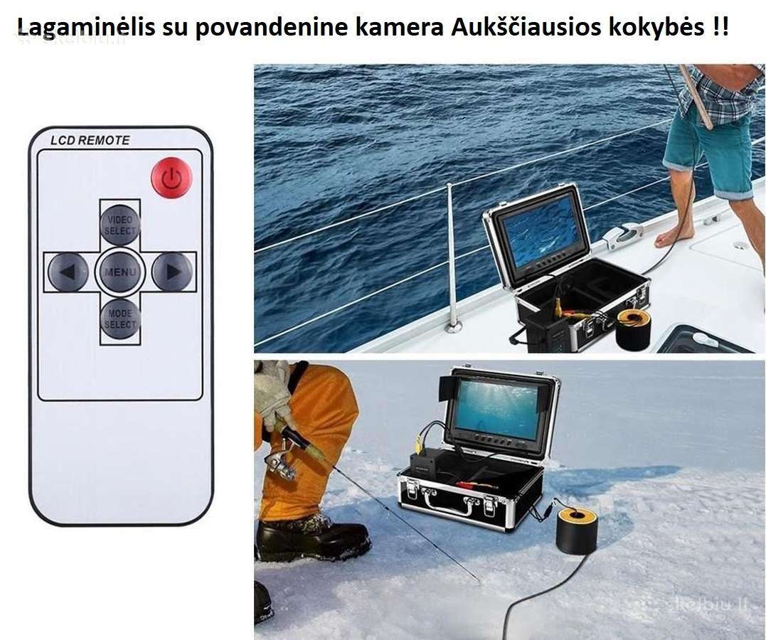Povandenine kamera Lagaminelyje zvejybai modelių - nuotraukos Nr. 3