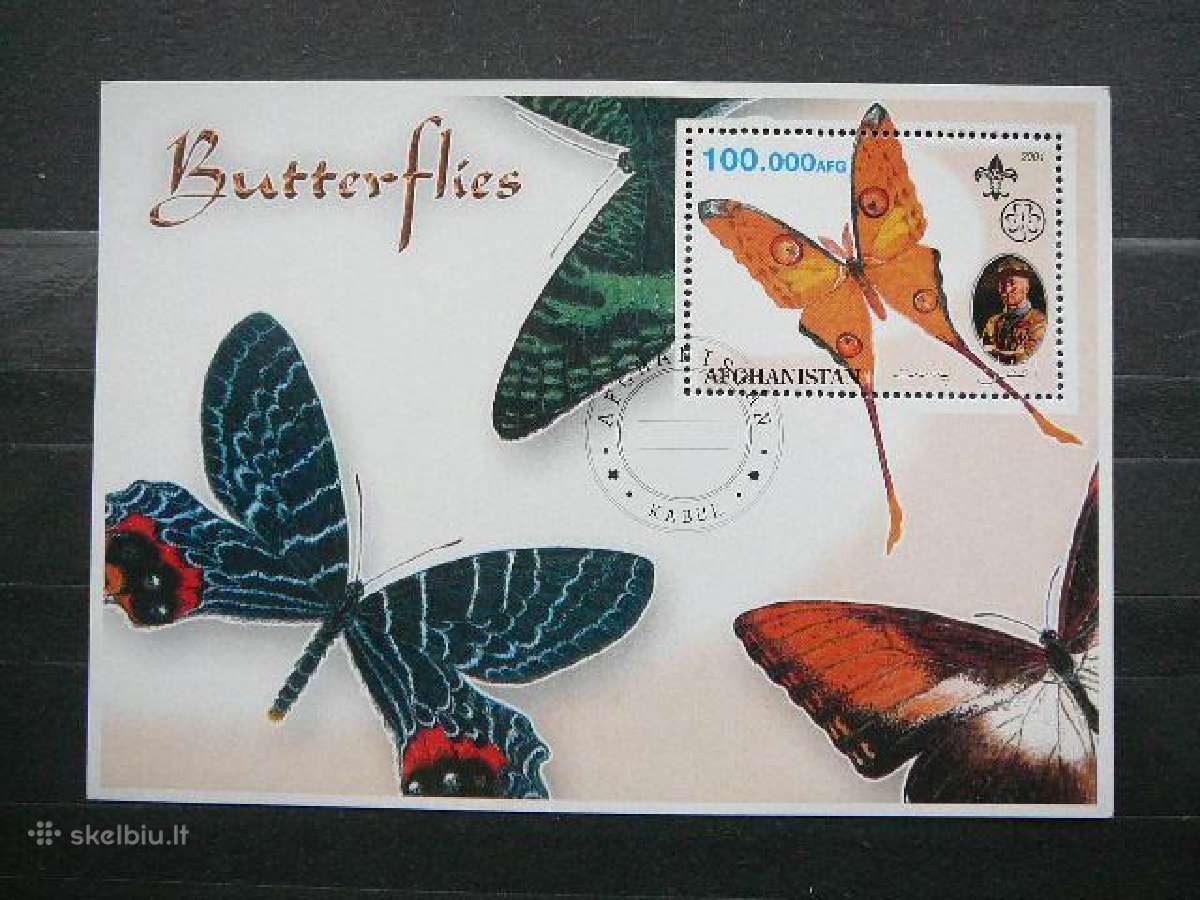 Drugeliai Afganistanas 2001 antsp. afg319