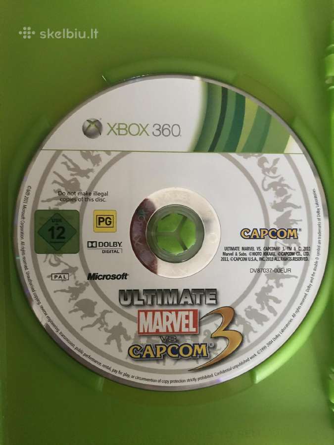 Parduodu xbox360 zaidima Ultimate marvel vs capcom - nuotraukos Nr. 6