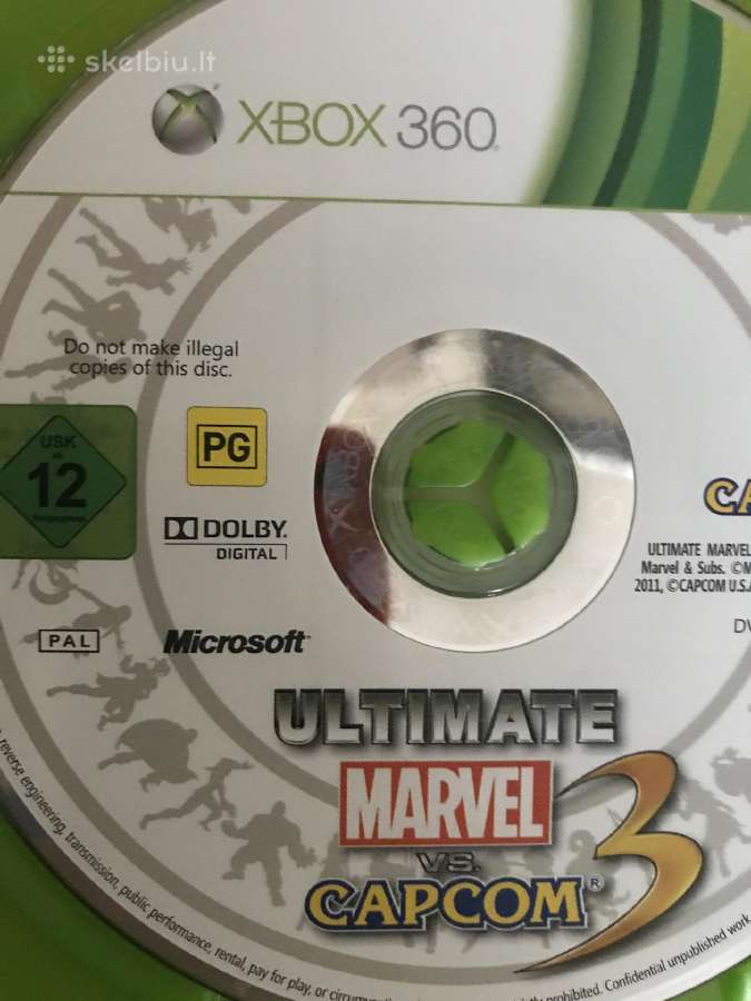 Parduodu xbox360 zaidima Ultimate marvel vs capcom - nuotraukos Nr. 7
