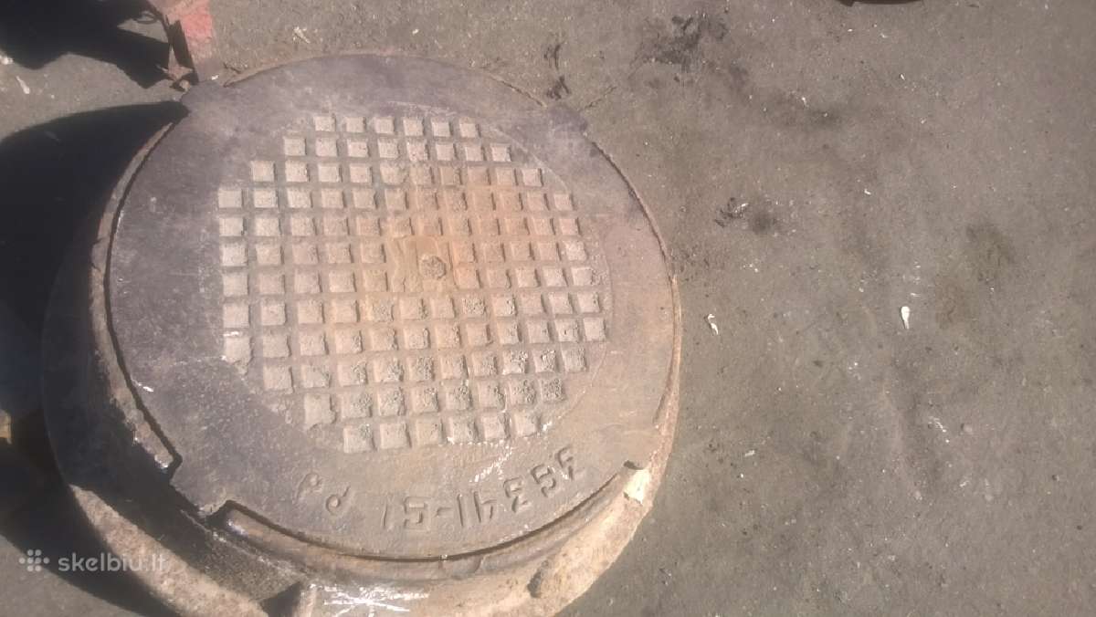 Naudoti šulinių dangčiai ir trapai su padais. - nuotraukos Nr. 2