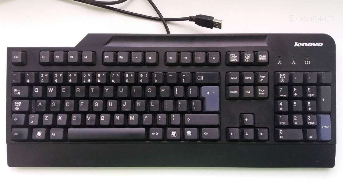 Naudota Lenovo klaviatūra su Usb jungtimi. - nuotraukos Nr. 2