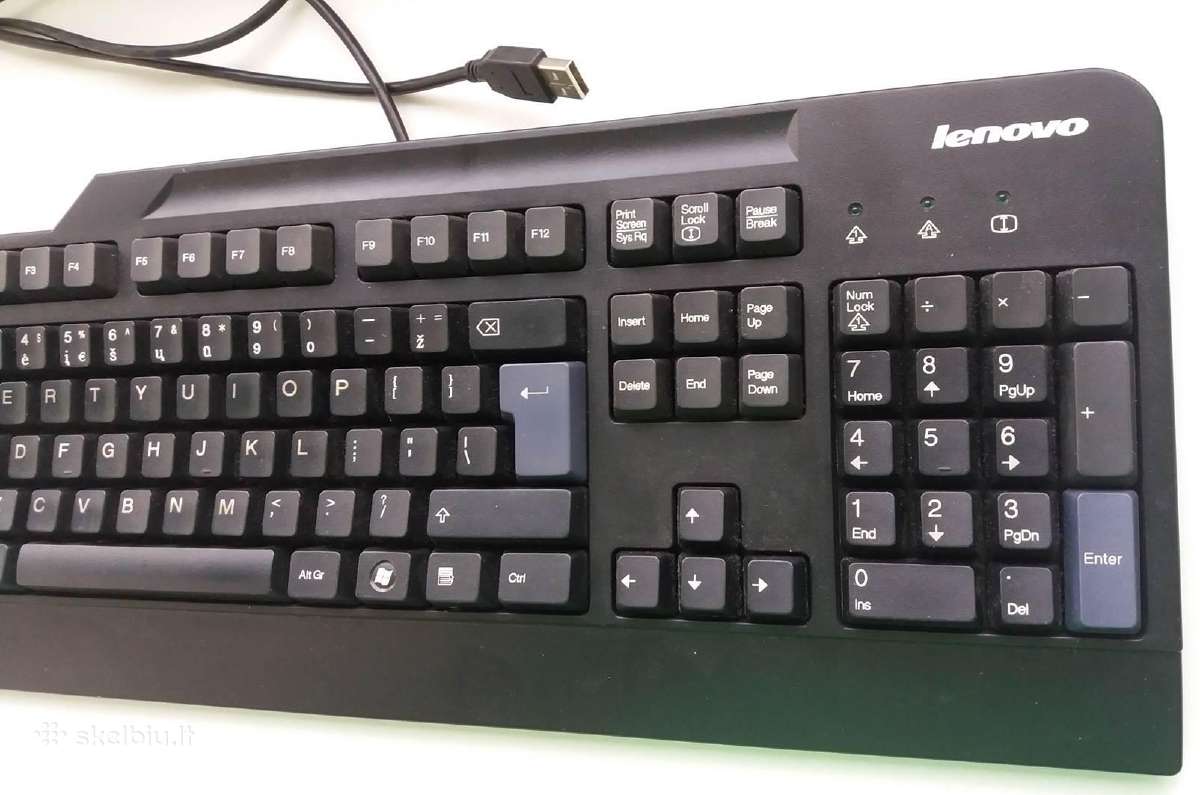 Naudota Lenovo klaviatūra su Usb jungtimi. - nuotraukos Nr. 3