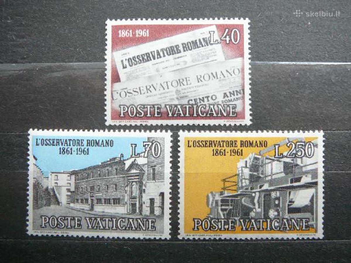 Laikrastis Vatikanas 1961 mnh vt614