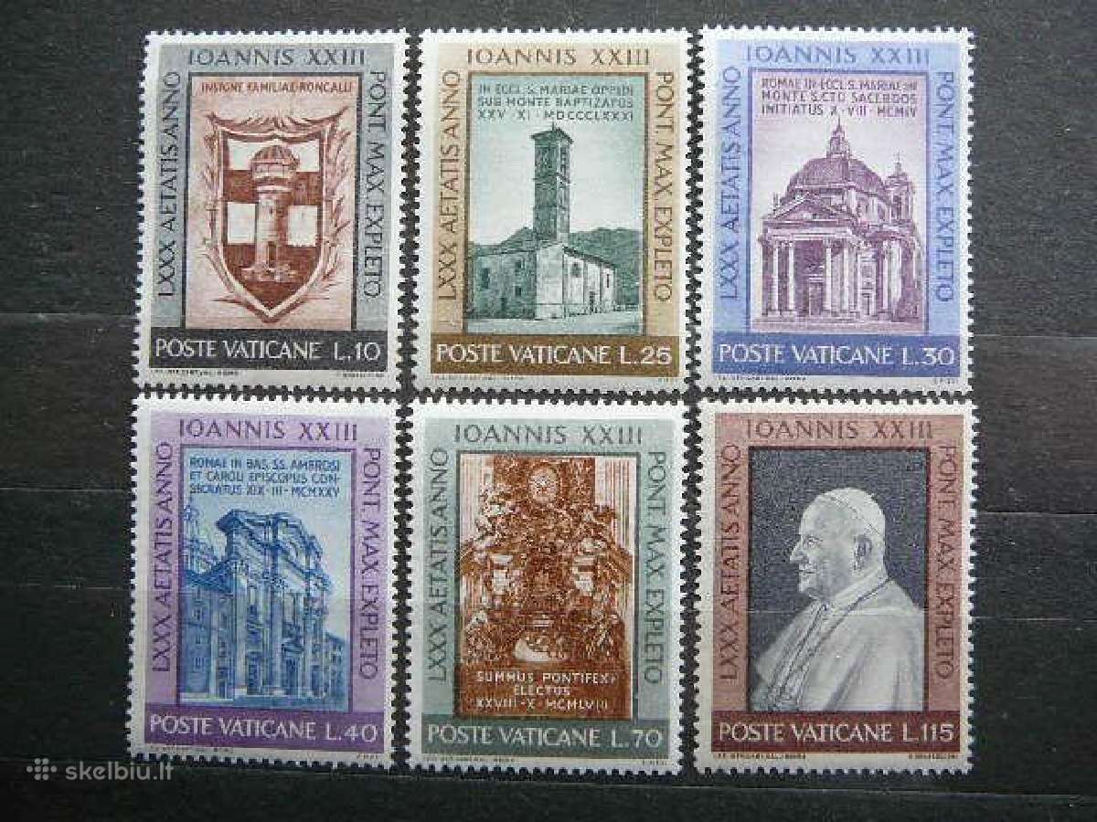 Popiezius Baznycios Vatikanas 1961 mnh vt616