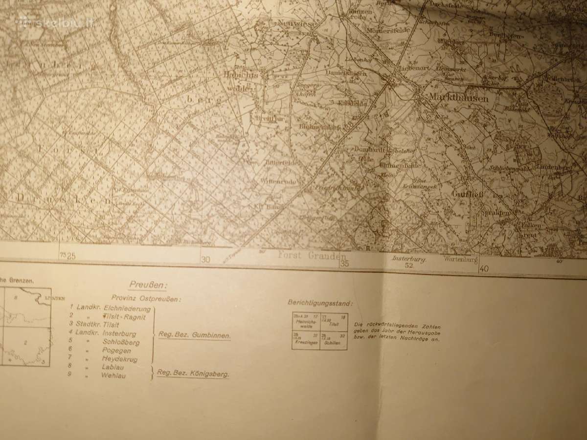 Tilsit (Tilžės regiono) žemėlapis 1939 m. - nuotraukos Nr. 3