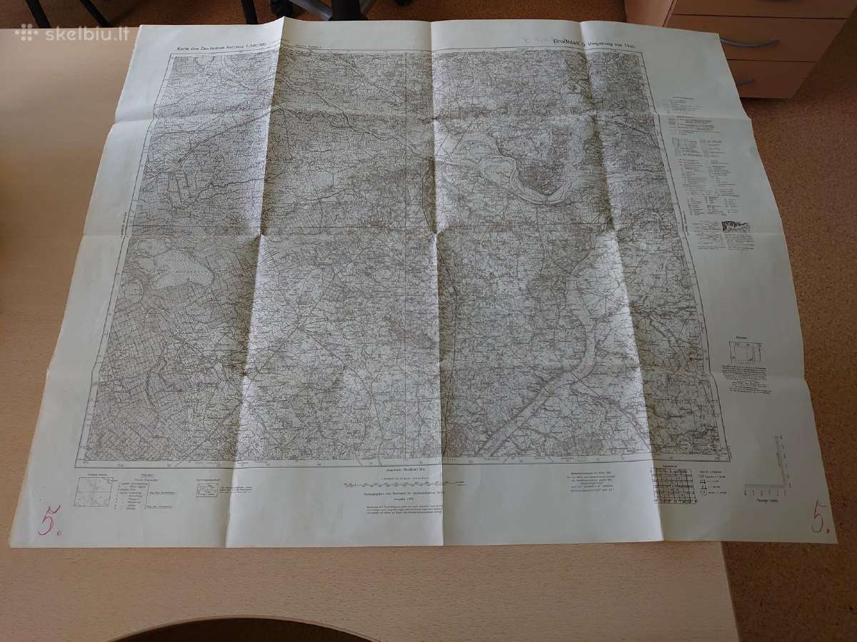 Tilsit (Tilžės regiono) žemėlapis 1939 m. - nuotraukos Nr. 4