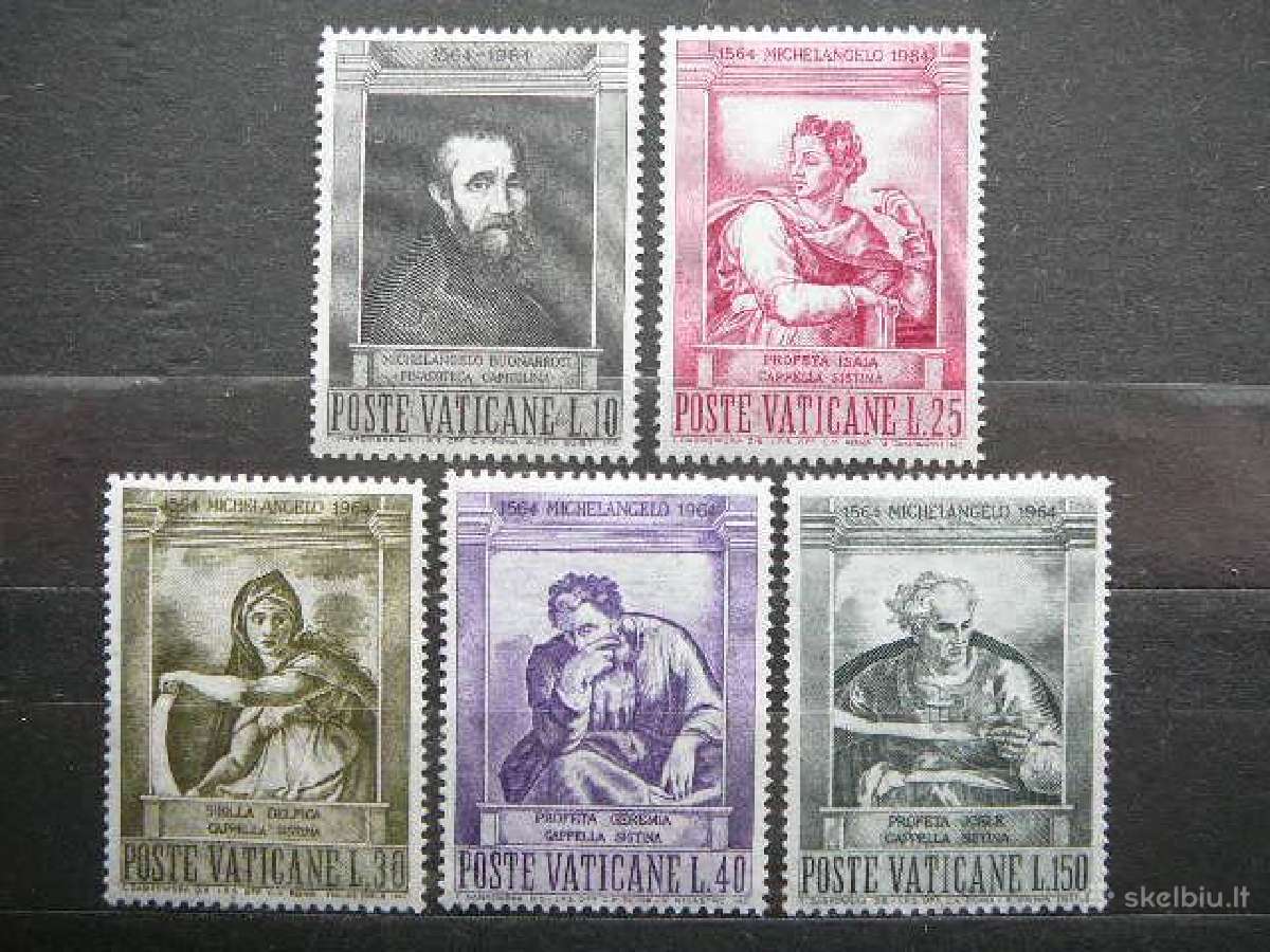 Daile Mikelandzelas Vatikanas 1964 mnh vt644