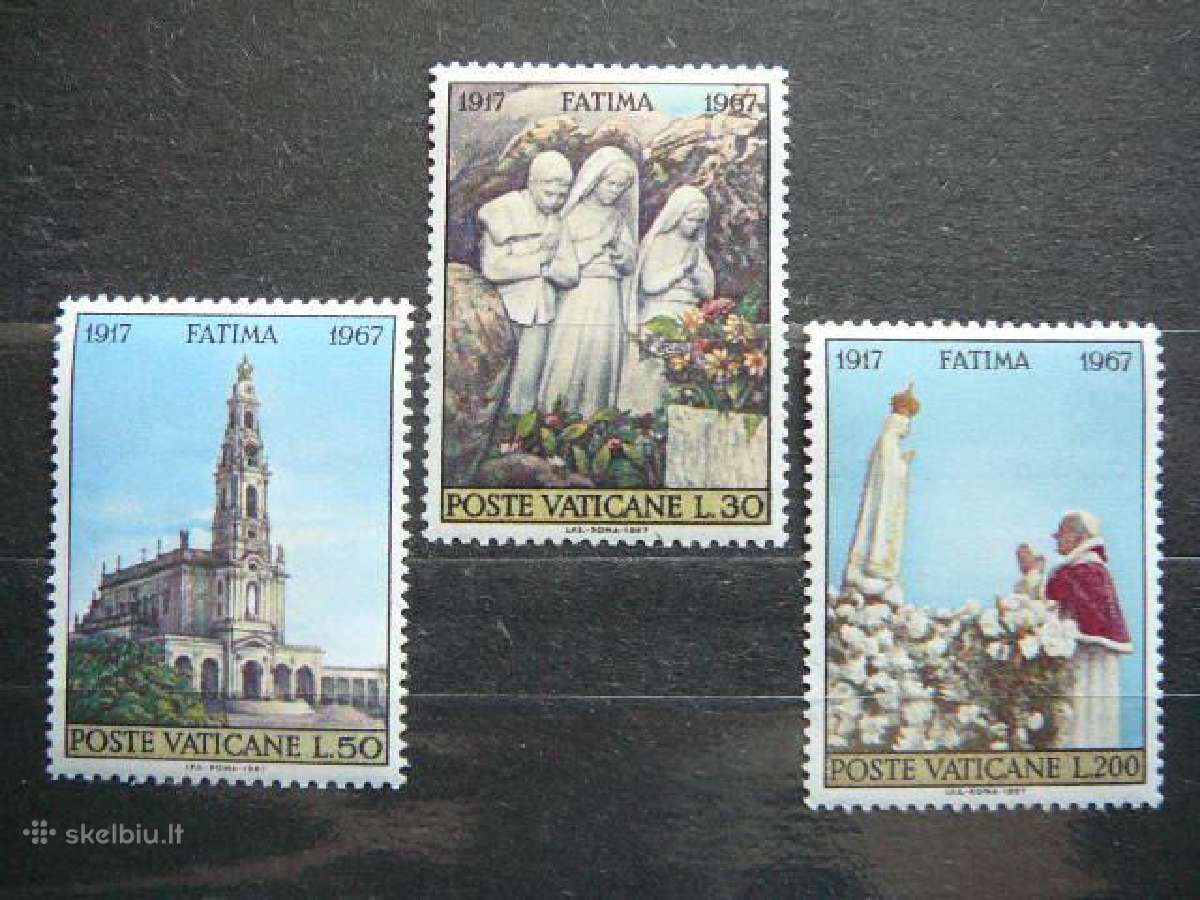 Fatima Popiezius Vatikanas svarus mnh vt673