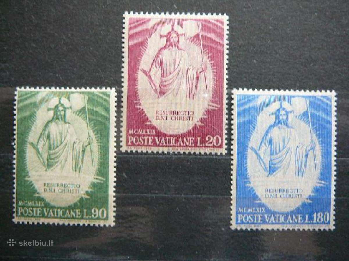 Daile Paveikslai Vatikanas 1969 svarus mnh vt544s