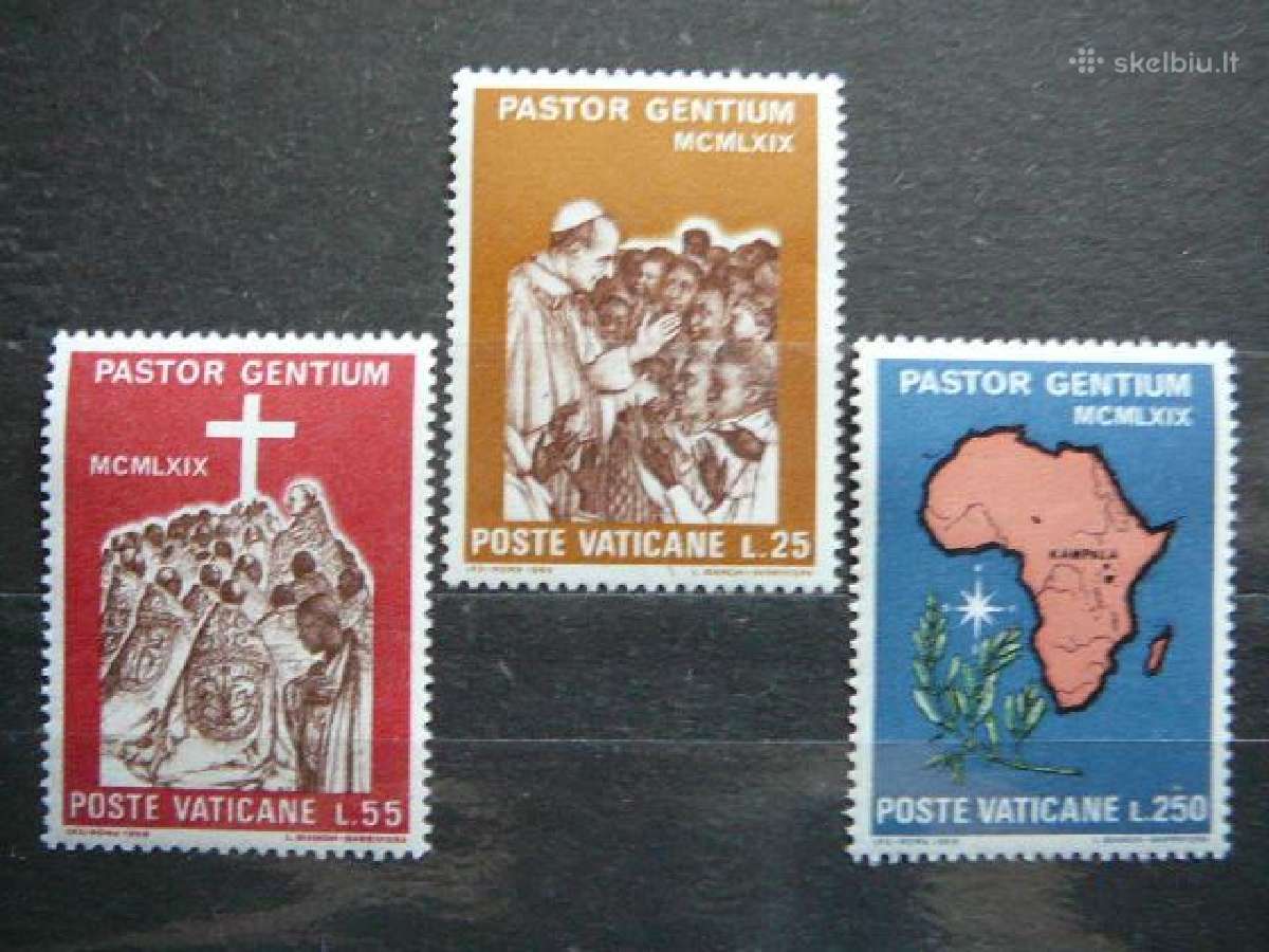 Popiezius Ugandoje Vatikanas 1969svarus mnh vt550s