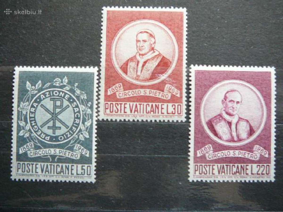 Popiezius Emblema Vatikanas 1969 svarus mnh vt553s