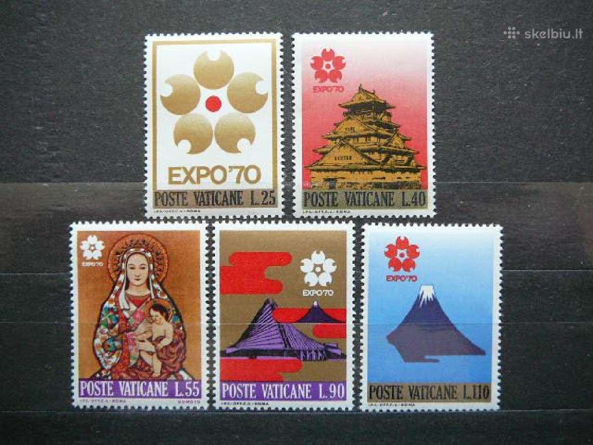 Paroda Japonijoje Vatikanas svarus mnh vt701