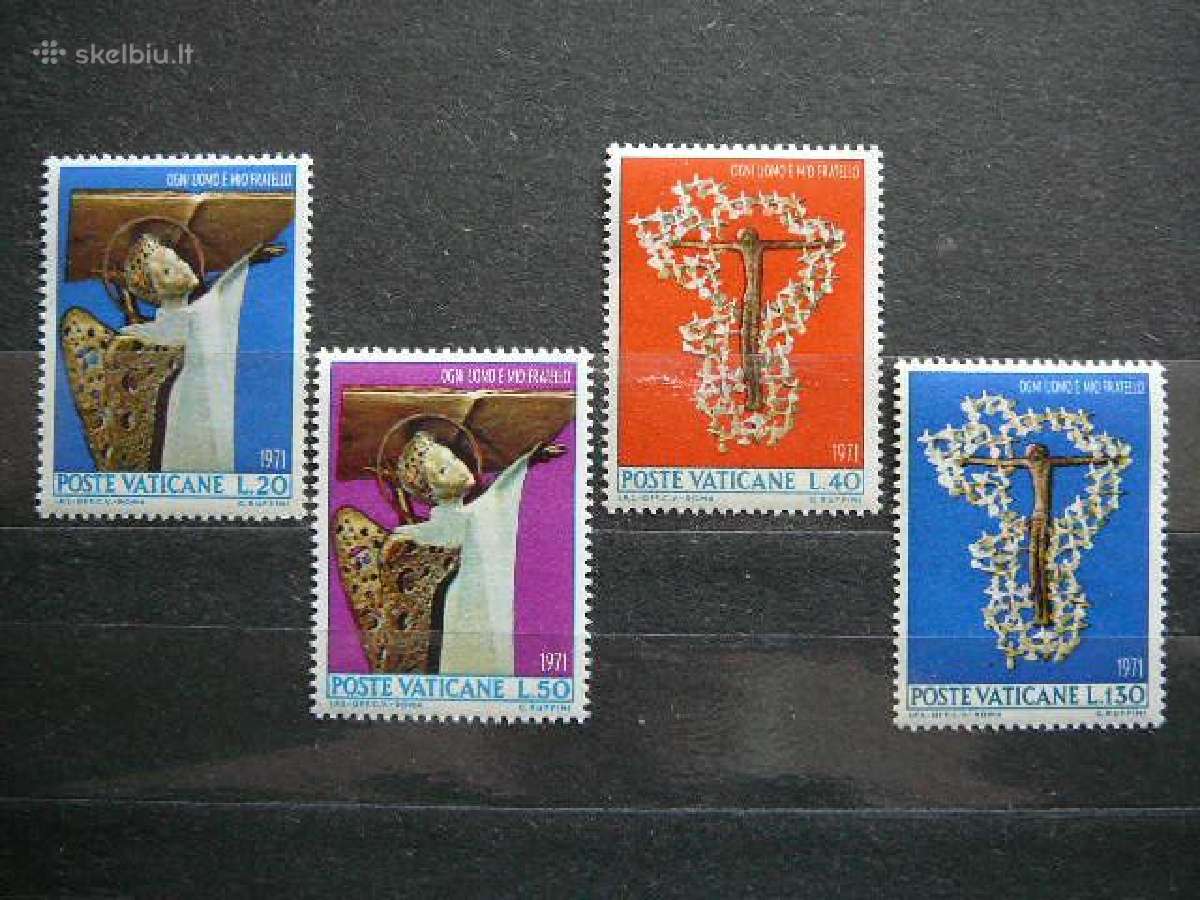 Skulpturos Kryzius Vatikanas 1971 mnh vt711