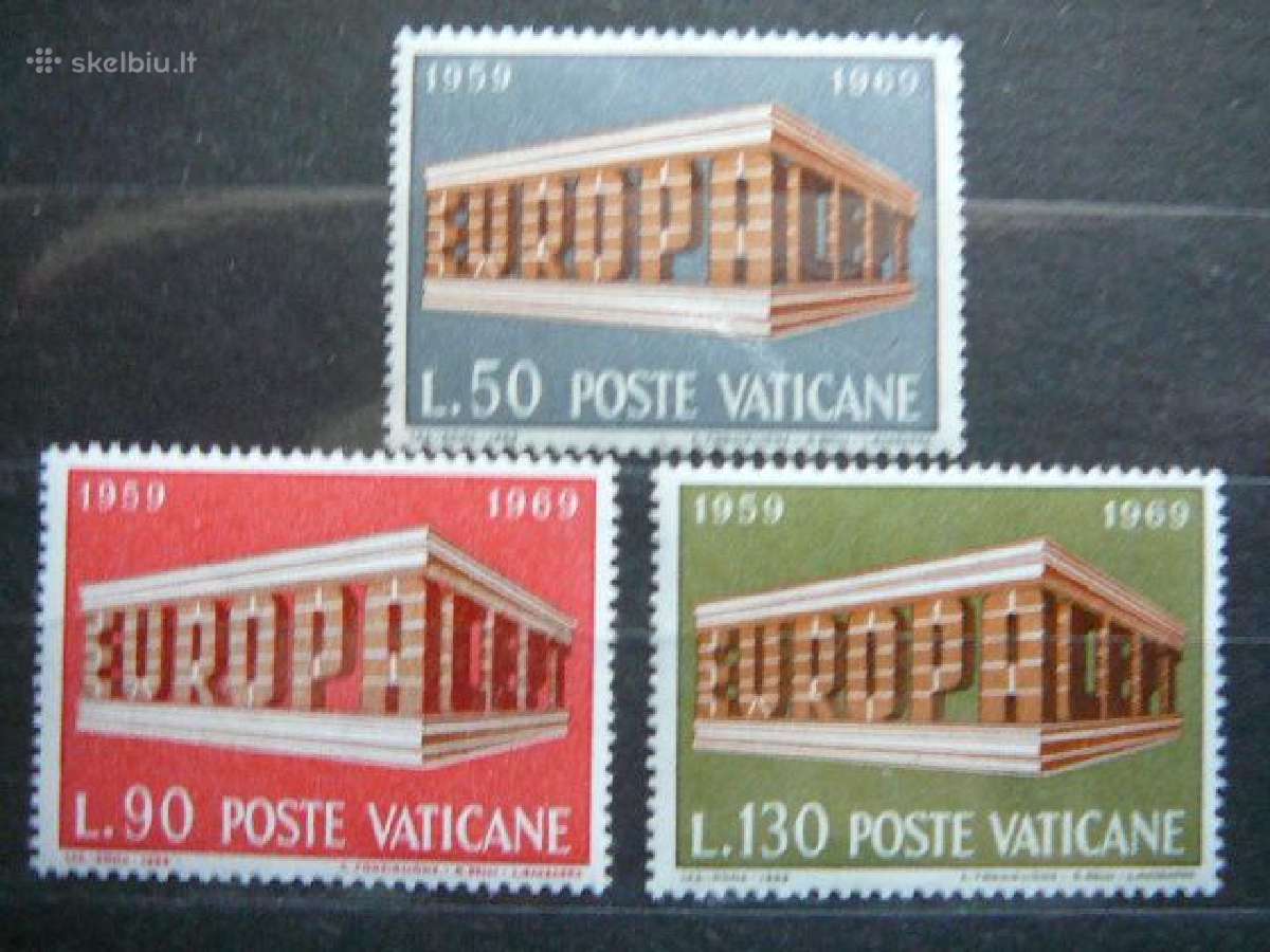 Europa Cept Vatikanas 1969 svarus mnh vt547s