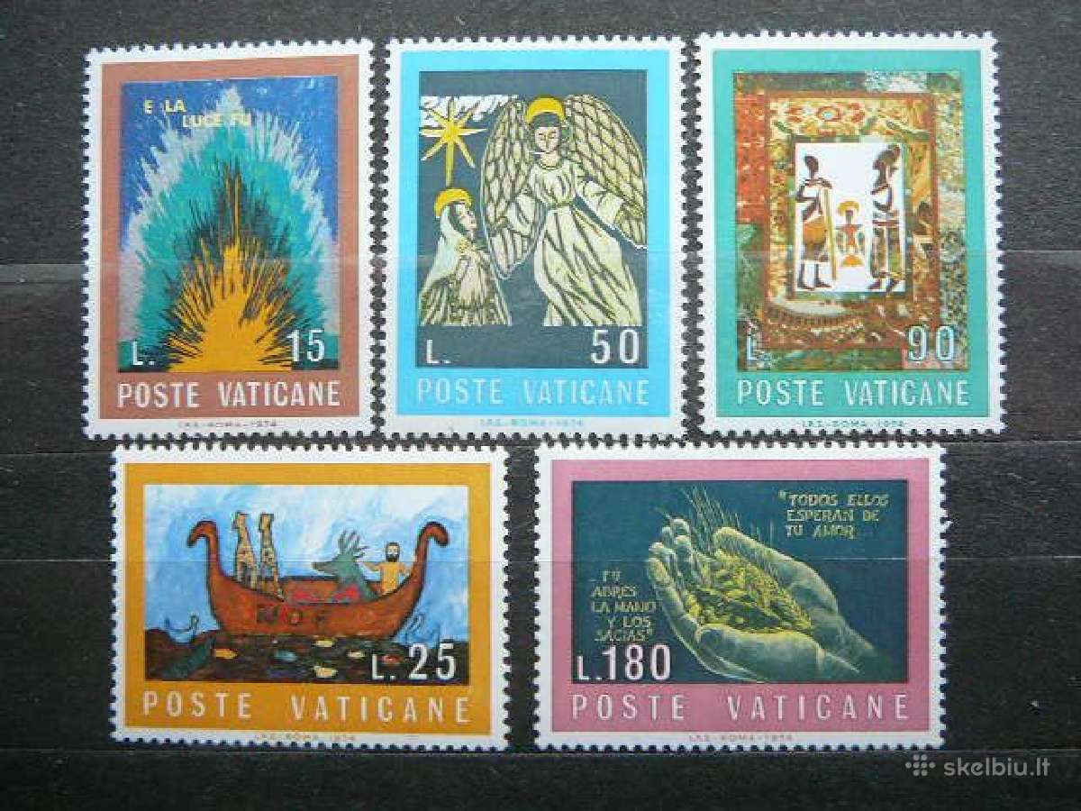 Pagal biblija Vatikanas 1974 mnh vt743