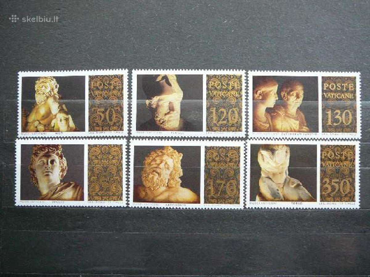 Skulpturos Vatikanas svarus mnh vt774