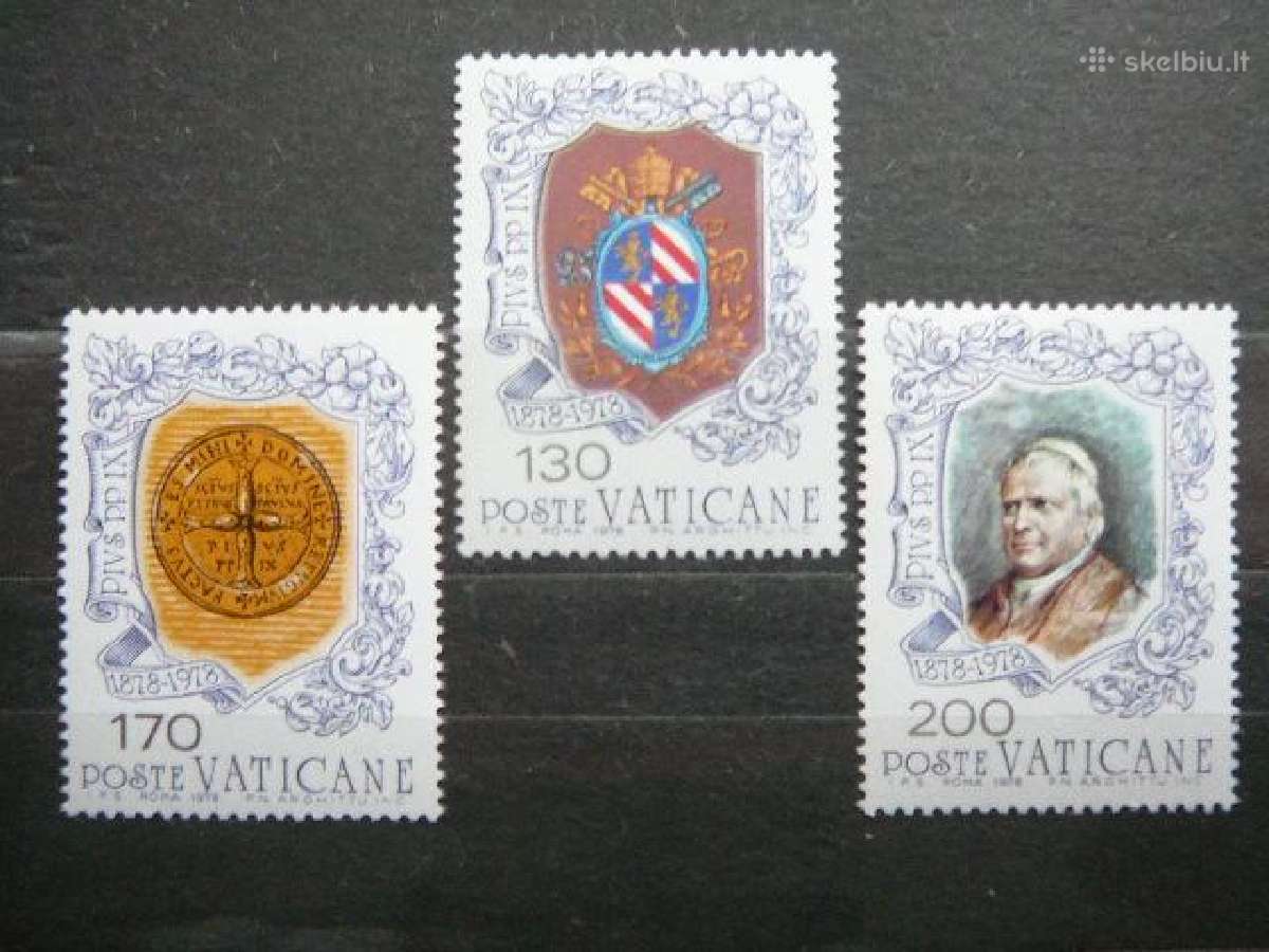 Popiezius Pijus Vatikanas svarus mnh vt782