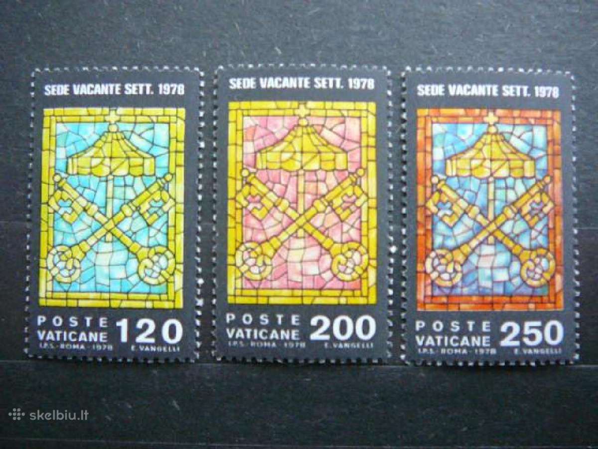 Popiezius Paulius I Vatikanas svarus mnh vt785