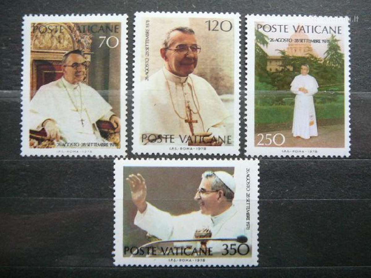 Popiezius Paulius I Vatikanas svarus mnh vt786