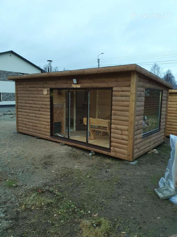 Pirtys medinės pavėsinės ,sodo namelis sandėliukas - nuotraukos Nr. 12