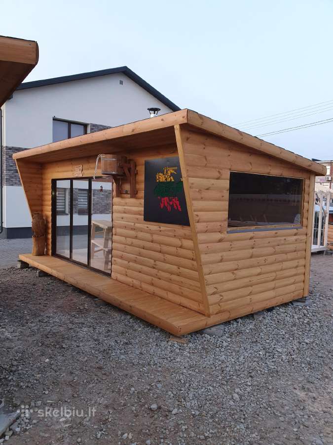 Pirtys medinės pavėsinės ,sodo namelis sandėliukas - nuotraukos Nr. 5