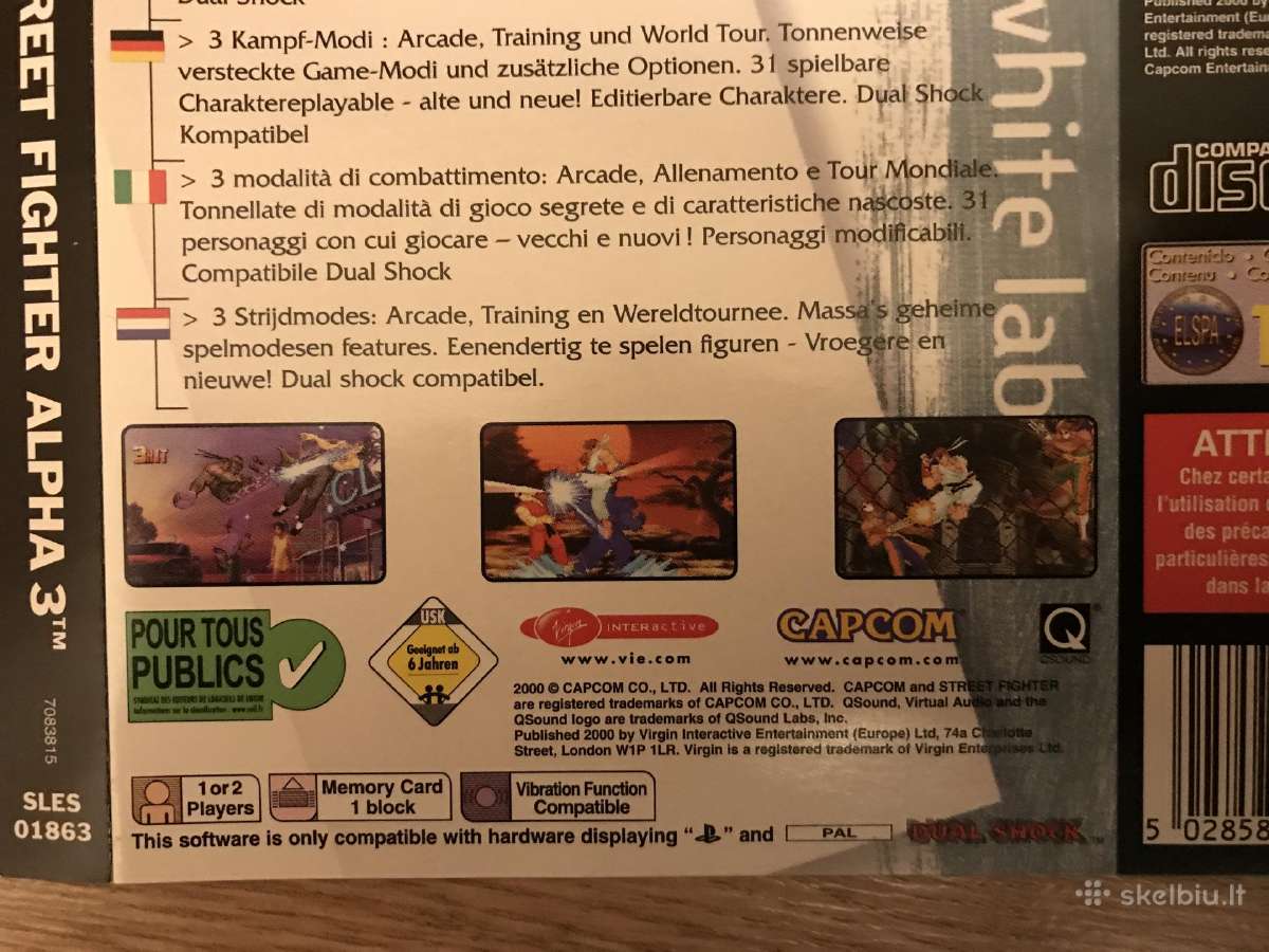 Ps1 Street fighter alpha 3 zaidimo dezutes dalys - nuotraukos Nr. 7