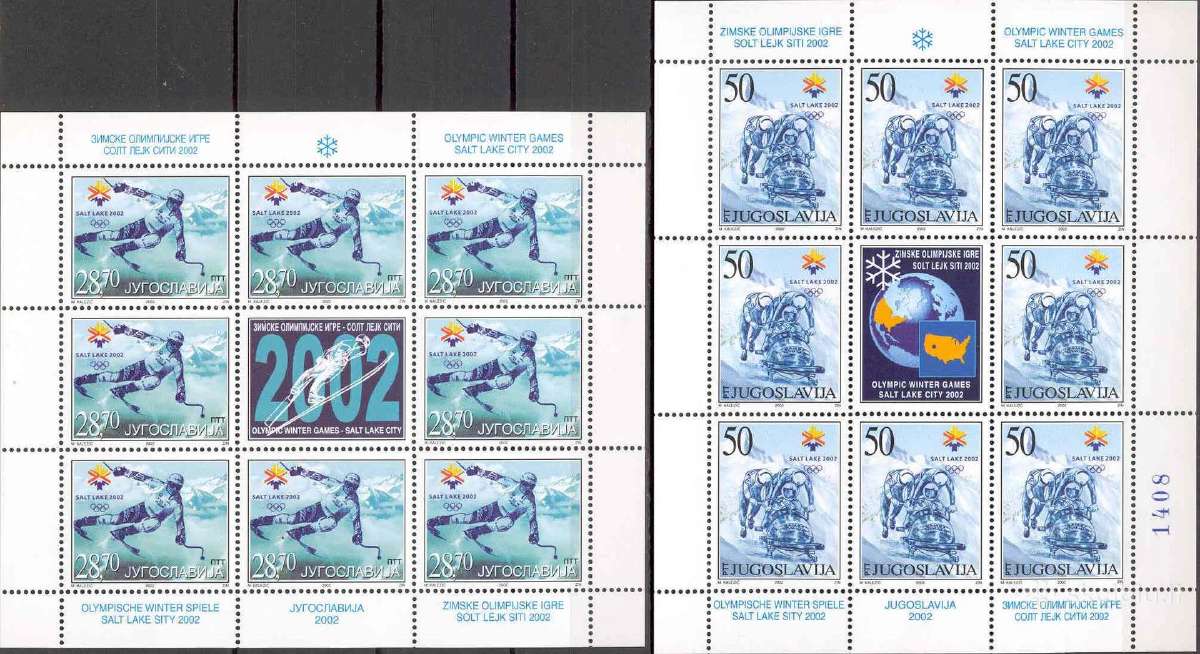 Jugoslavija 2002. Žiemos olimpinės žaidynės.