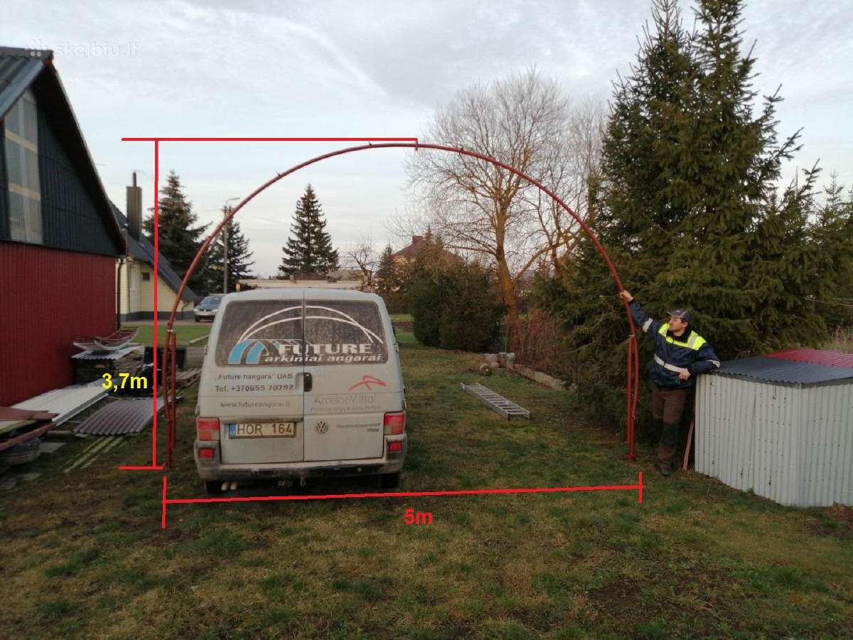 Metalinės konstrukcijos - mini angaro - nuotraukos Nr. 3