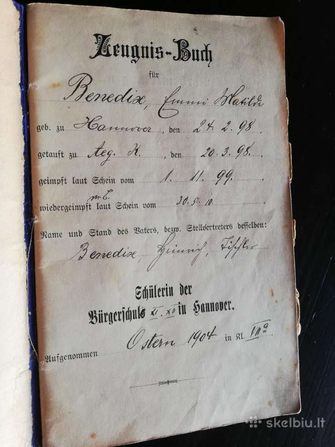1904m pazimiu knygute