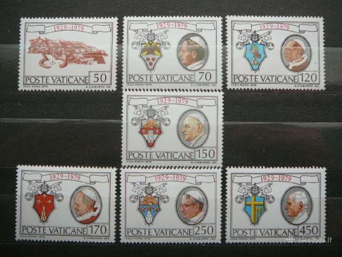 Popieziai Vatikanas svarus mnh vt795