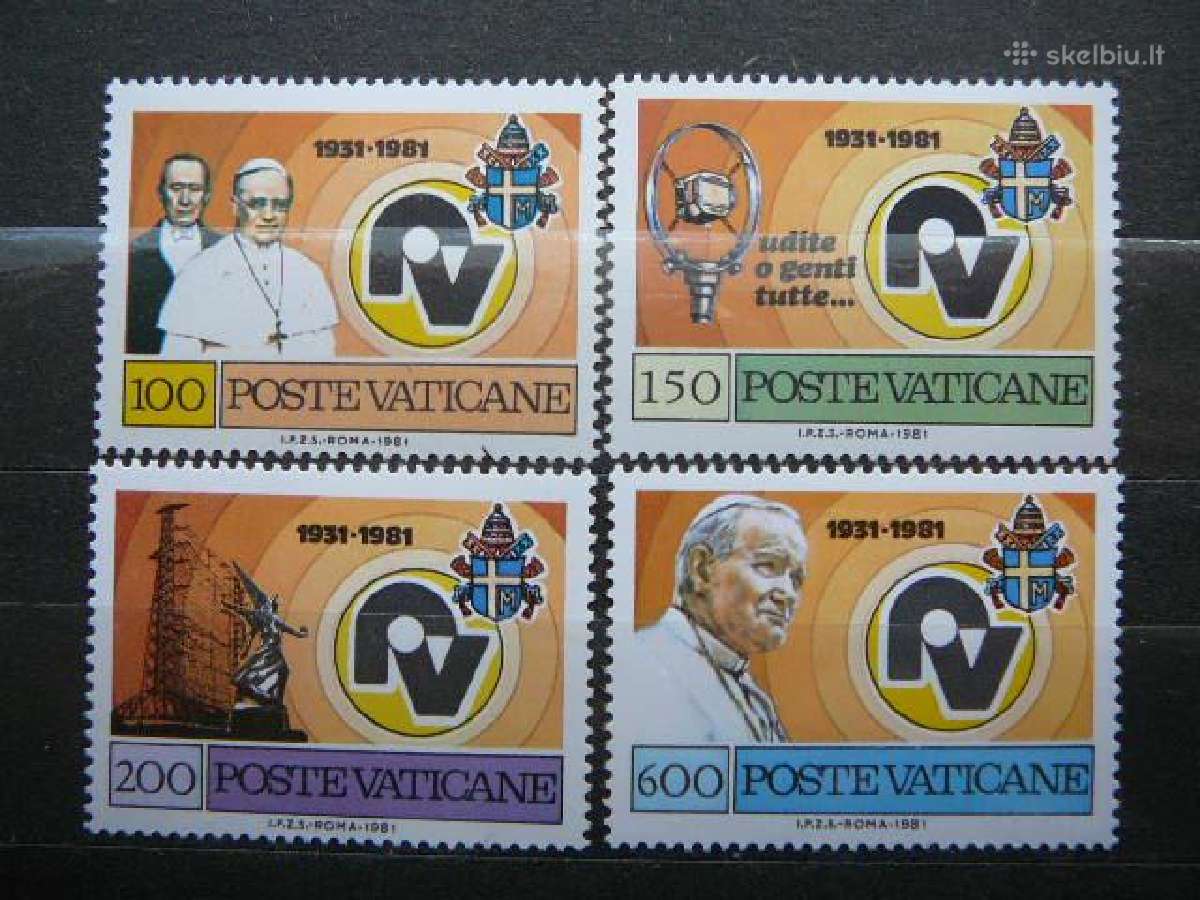 Radijas Popiezius Vatikanas svarus mnh vt811