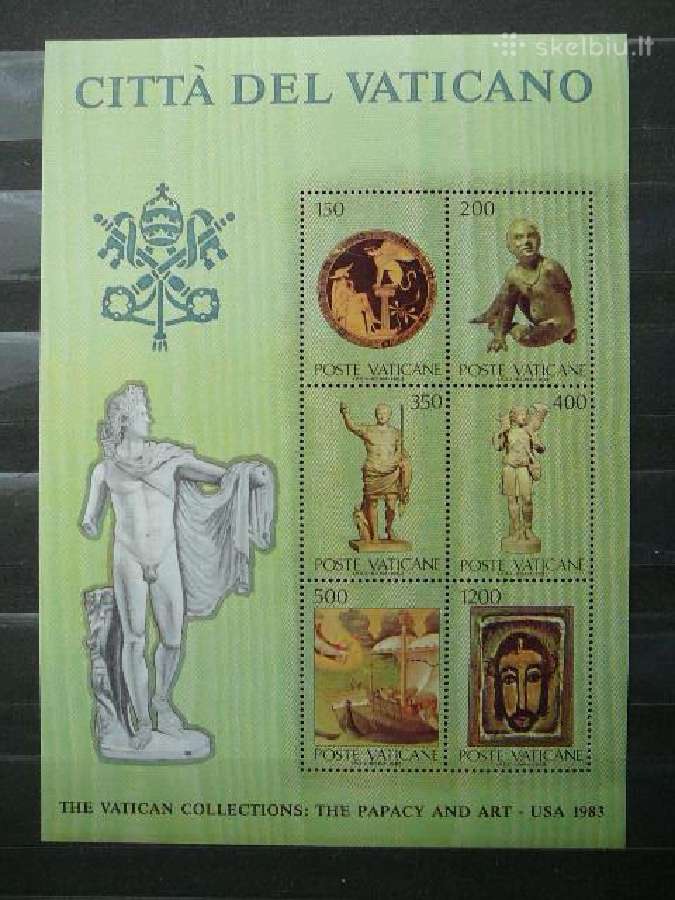 Daile Vatikanas 1983 svarus mnh vt836s