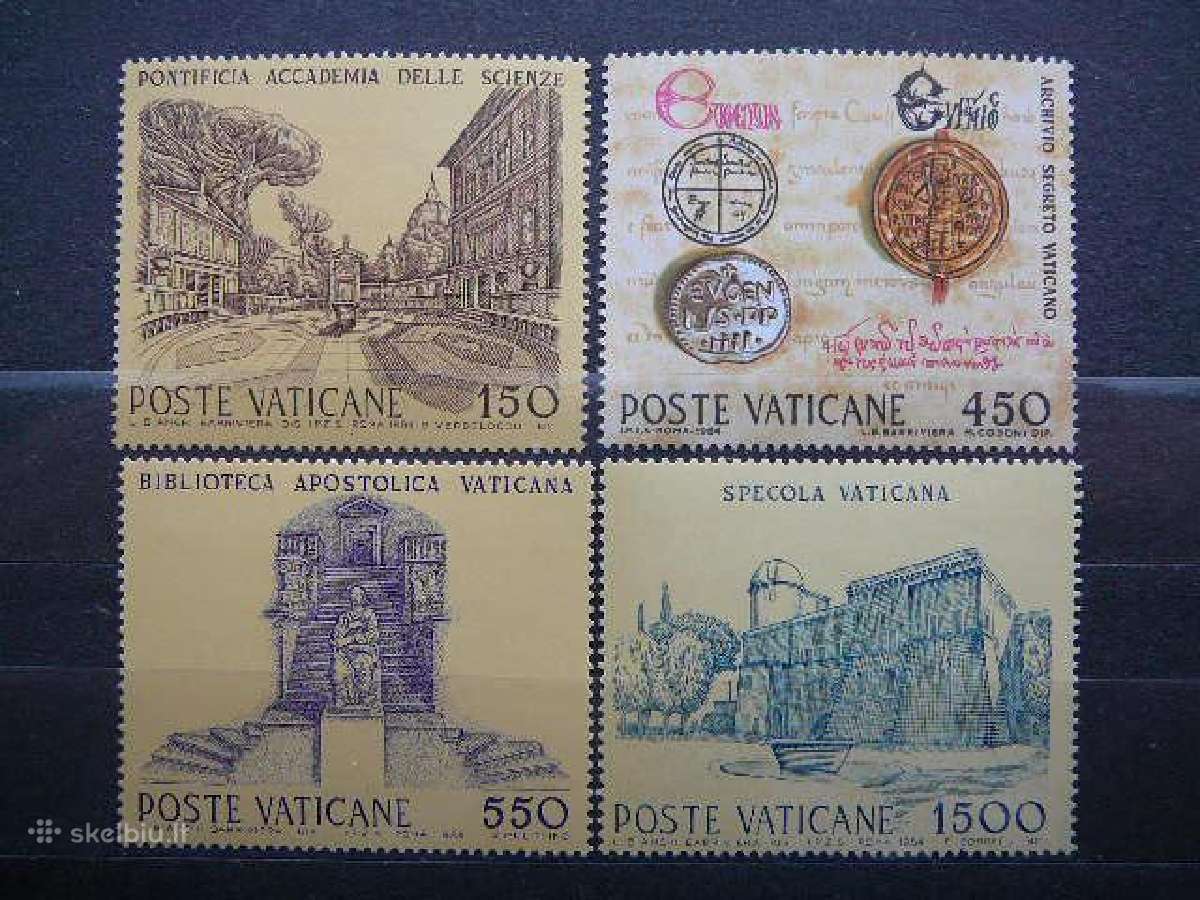 Architektura Vatikanas 1984 svarus mnh vt848s