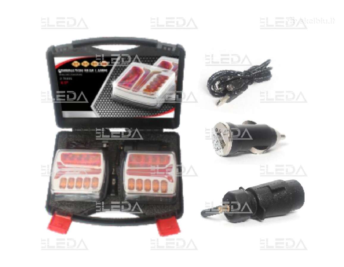 LED galinių žibintų komplektas 12/24v 453707009 - nuotraukos Nr. 2