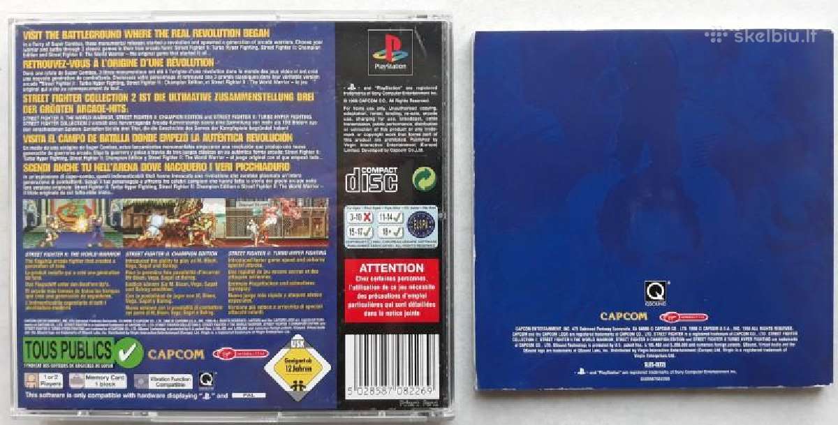 Ps1 Street fighter collection 2, Ps2, PS3 - nuotraukos Nr. 10