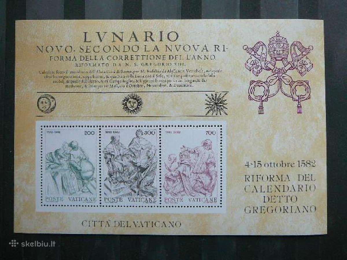 Popiezius Vatikanas svarus mnh vt825
