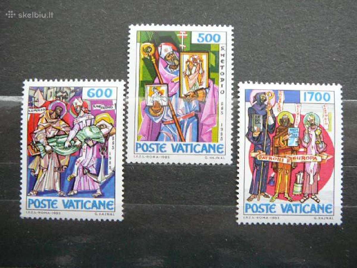 Sv. K. Metodijus Vatikanas 1985 svarus mnh vt867s