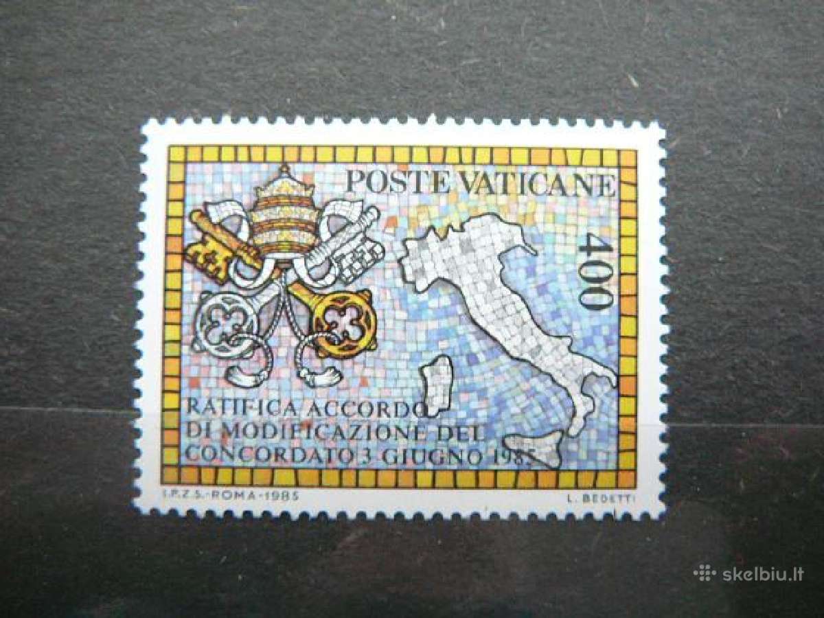 Zemelapis Vatikanas svarus mnh vt857