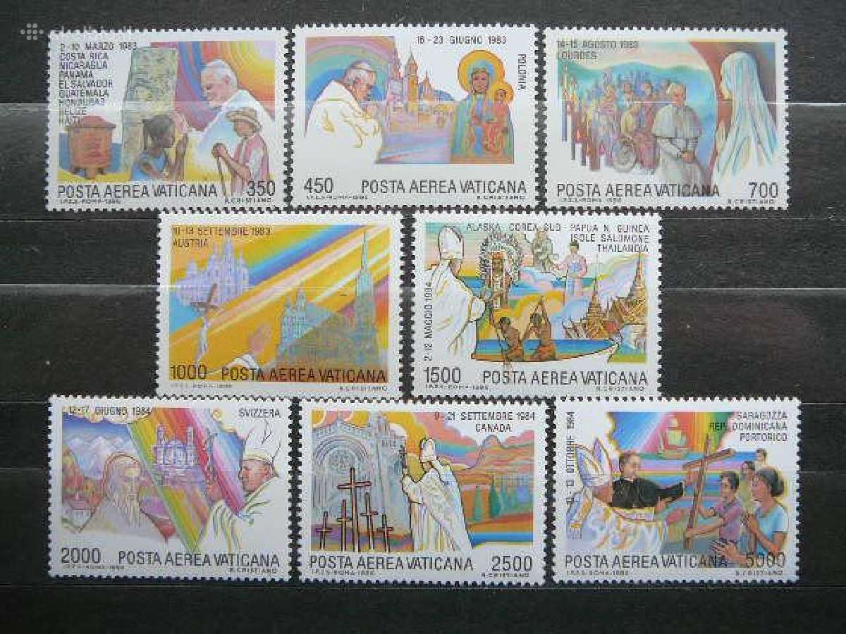 Popiezius Keliones Vatikanas svarus mnh vt865