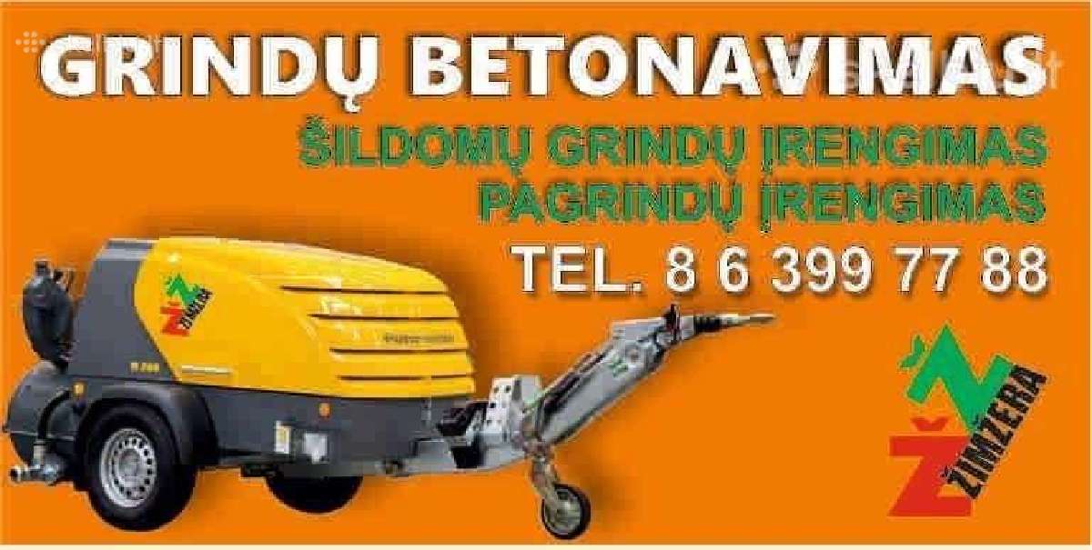 Grindų betonavimas - nuotraukos Nr. 17