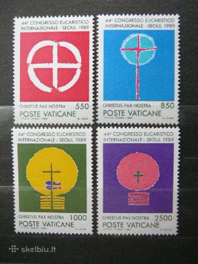 Simboliai Kryziai Vatikanas svarus mnh vt894
