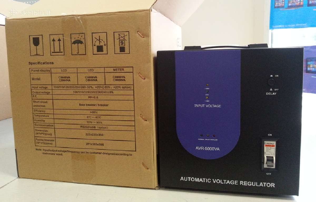 Elektros itampos stabilizatorius 5000va, 10000va