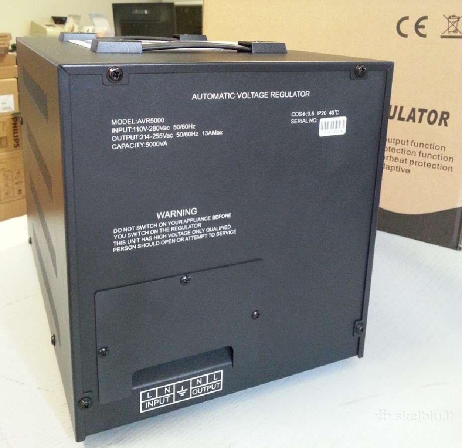 Volt Polskaelektros itampos stabilizatorius 5000va - nuotraukos Nr. 5